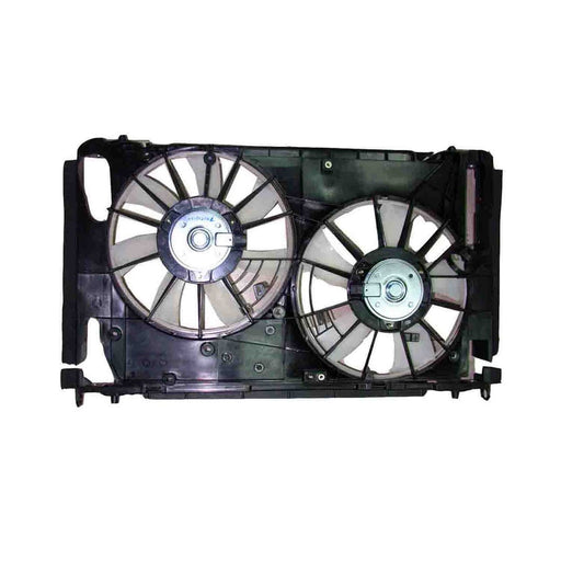 2006-2012 Toyota RAV4 Engine Cooling Fan Assembly Motor/Blade/Shroud Assembly 2.4L L4/2.5L L4 - TO3117102-Partify-Painted-Replacement-Body-Parts