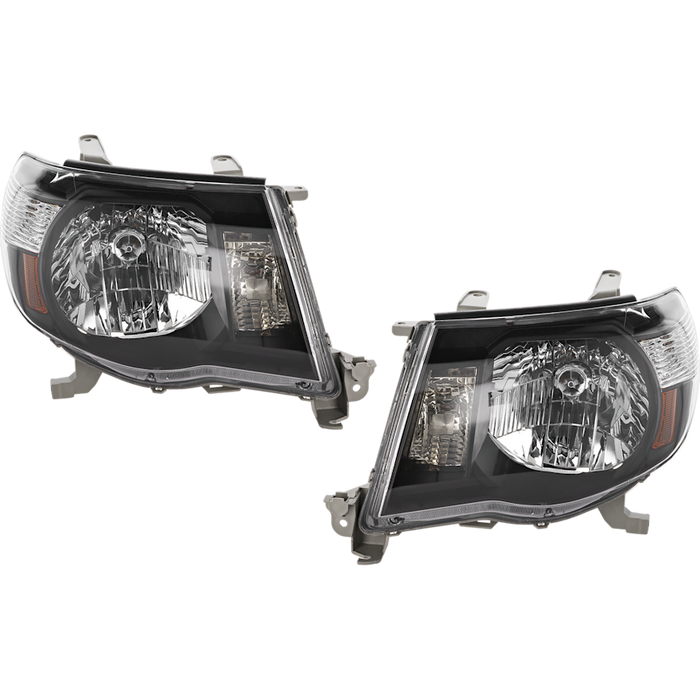2005-2009 Toyota Tacoma Headlight Set Bezel Performance Set - TO2505117-Partify-Painted-Replacement-Body-Parts