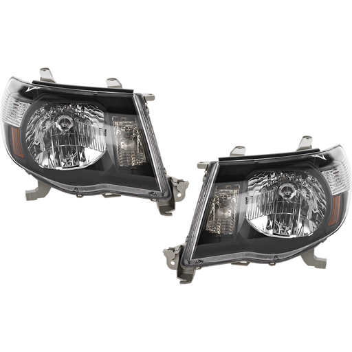 2005-2009 Toyota Tacoma Headlight Set Bezel Performance Set - TO2505117-Partify-Painted-Replacement-Body-Parts