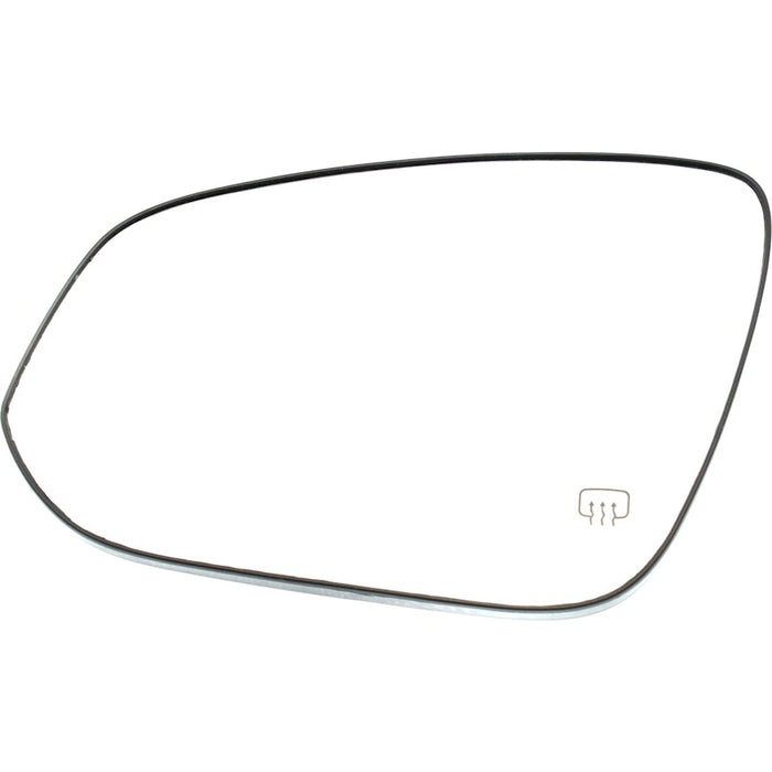 2014-2019 Toyota Highlander Driver Side Door Mirror Glass W/O Blind Spot Detection Heated Flat - TO1324125-Partify-Painted-Replacement-Body-Parts
