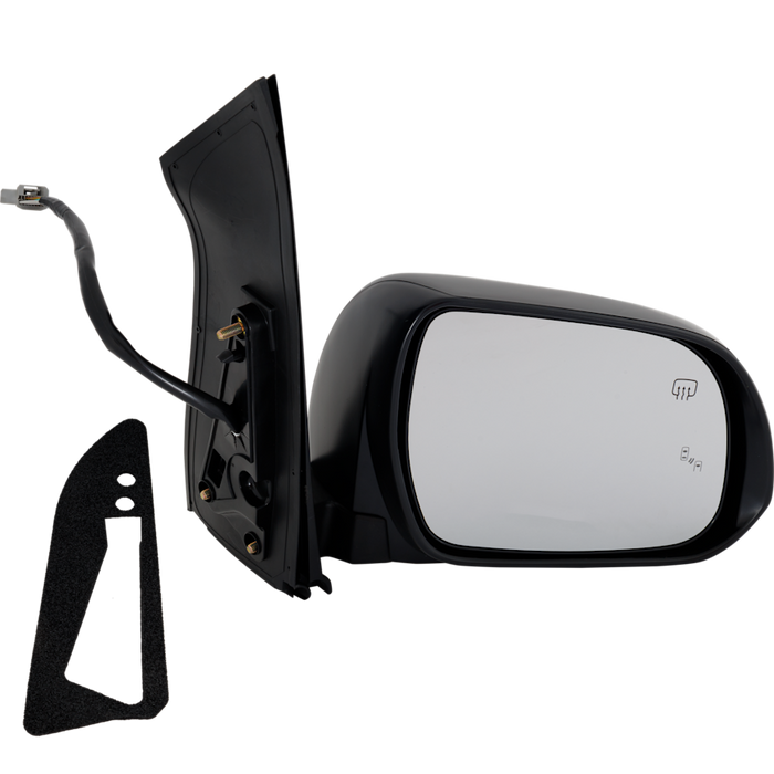 2015-2017 Toyota Sienna Passenger Side Door Mirror Heated W/Blind Spot Det W/Memory (W/O Blis Glass) W/O Dimming Assembly - TO1321359-Partify-Painted-Replacement-Body-Parts