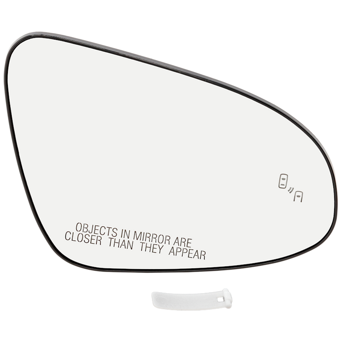 2018-2022 Toyota C-HR Passenger Side Door Mirror Glass W/Blind Spot Detection - TO1325137-Partify-Painted-Replacement-Body-Parts