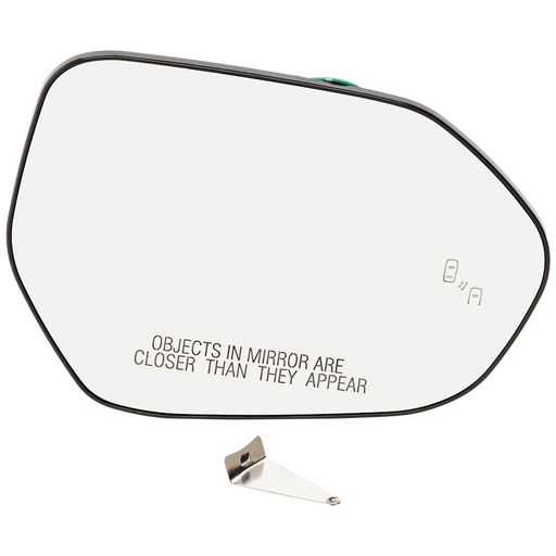 2016-2024 Toyota Camry/Corolla/Prius/Prius Prime Hybrid/Hybrid LE/Hybrid Nightshade/Hybrid SE/Hybrid XLE/Hybrid XSE Passenger Side Door Mirror Glass W/Blind Spot Detection - TO1325141-Partify-Painted-Replacement-Body-Parts