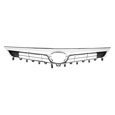 2013-2015 Toyota Avalon Grille Matte Black With Chrome Moulding Without Pre-Collision Without Emblem - TO1200357-Partify-Painted-Replacement-Body-Parts