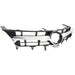 2015-2017 Toyota Camry Grille Le/XLE Chrome Black Without Pre-Collision - TO1200377-Partify-Painted-Replacement-Body-Parts