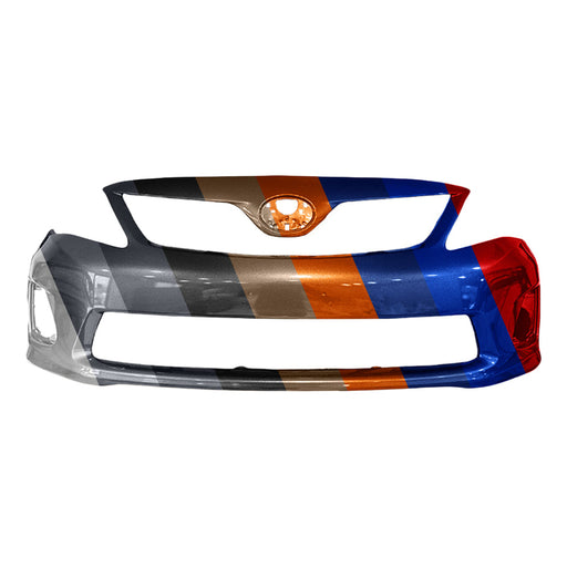 2011-2013 Toyota Corolla Base/L/CE/LE Front Bumper For Canadian Built Models - TO1000372-Partify-Painted-Replacement-Body-Parts