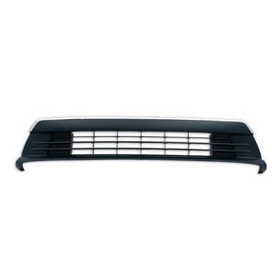 2012-2015 Toyota Prius Plug In Lower Grille Partial Primed With Chrome Moulding Without Fog Hole - TO1036138-Partify-Painted-Replacement-Body-Parts