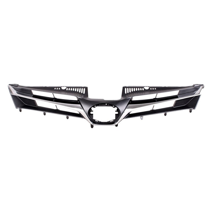 2018-2020 Toyota Sienna Grille Matte Black With Chrome Moulding Base/L/Ce Model - TO1200433-Partify-Painted-Replacement-Body-Parts