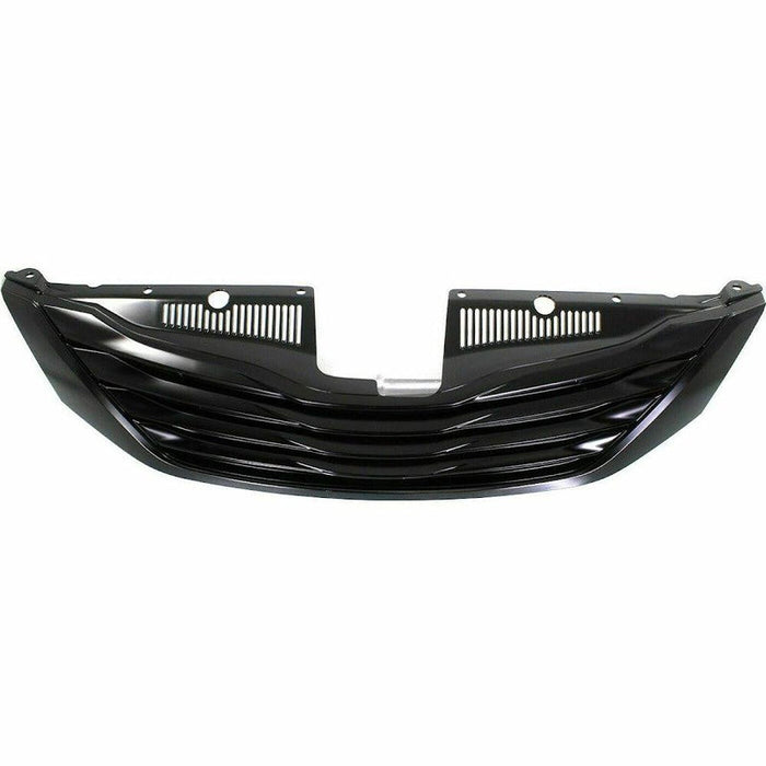 2011-2017 Toyota Sienna Grille Painted Black With Black Moulding 7Passenger Base Without Radar - TO1200332-Partify-Painted-Replacement-Body-Parts