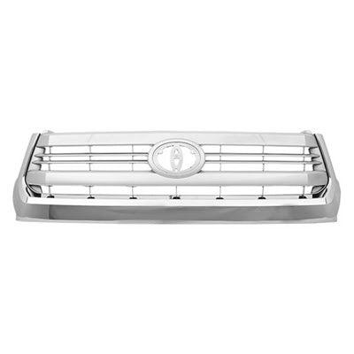 2014-2015 Toyota Tundra 4WD Grille Painted Silver-Gray With Chrome Moulding 1794 Edition - TO1200376-Partify-Painted-Replacement-Body-Parts