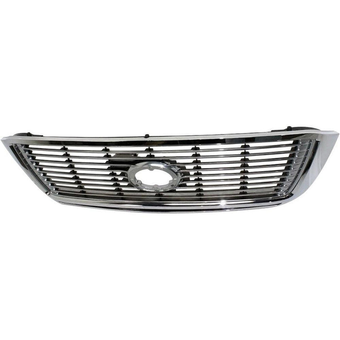 2010-2013 Toyota Tundra Pickup Grille Limited/Platinum Model Without Sport Package Chrome With Silver Billet Insert - TO1200338-Partify-Painted-Replacement-Body-Parts