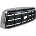 2010-2013 Toyota Tundra Pickup Grille Matte Black With Chrome Frame Exclude Limited Model - TO1200337-Partify-Painted-Replacement-Body-Parts