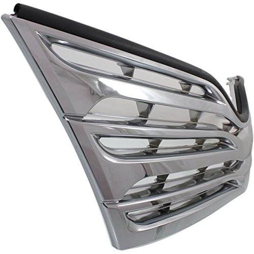 2009-2012 Toyota Venza Grille Satin Nickel Chrome - TO1200321-Partify-Painted-Replacement-Body-Parts