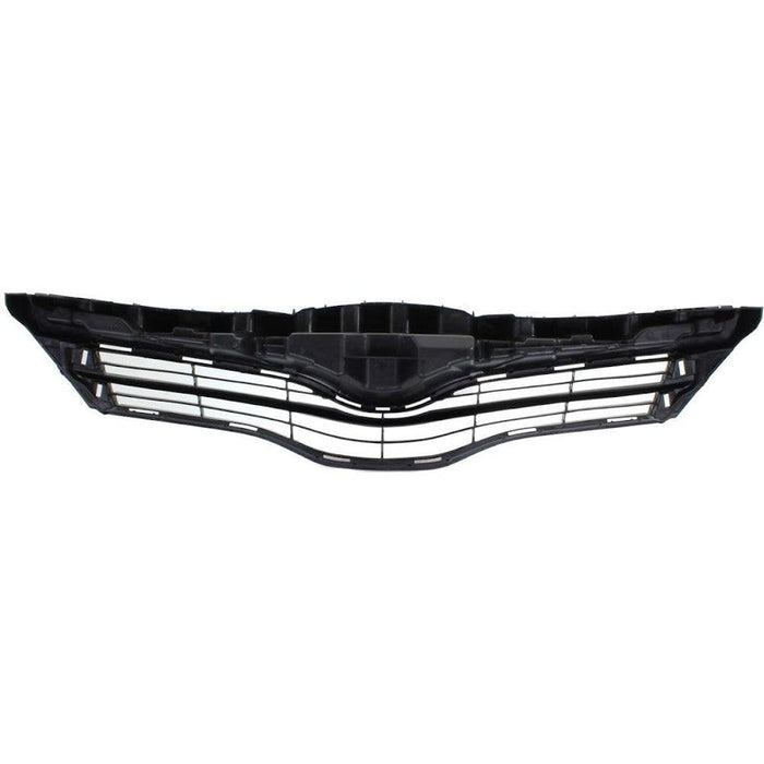 2012-2014 Toyota Yaris Hatchback Grille Black L/LE Models - TO1200347-Partify-Painted-Replacement-Body-Parts