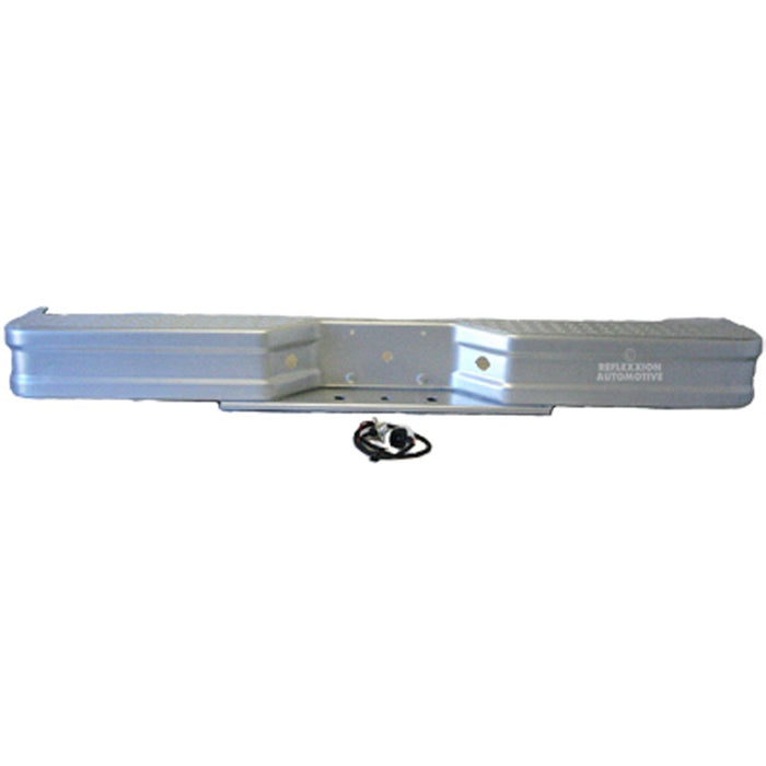 1992-2001 Ford E-150 Econoline/Econoline Club Wagon/E-250 Econoline/E-350 Econoline/E-350 Econoline Club Wagon/E-350 Super Duty Rear Bumper Assembly Diamondstep W/Brackets Painted Silver - UN1103129-Partify-Painted-Replacement-Body-Parts