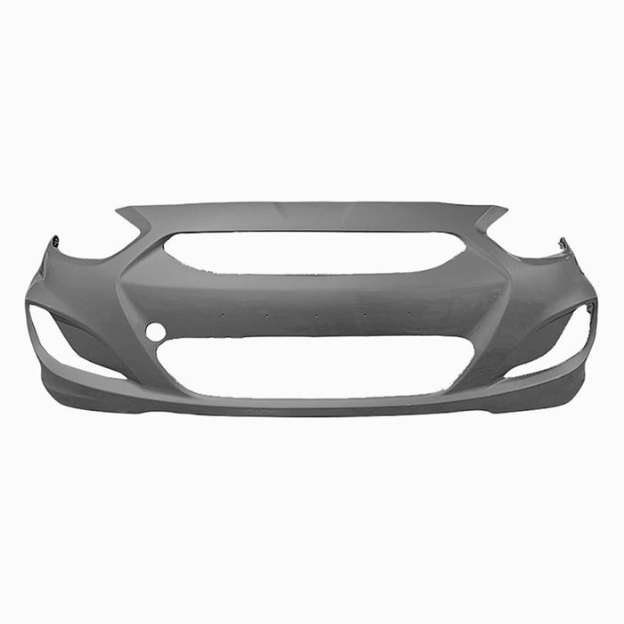 2012-2013 Hyundai Accent Hatchback/Sedan Front Bumper - HY1000188-Partify-Painted-Replacement-Body-Parts