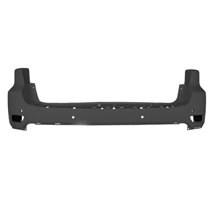2014-2022 Jeep Grand Cherokee Laredo / Limited / Overland / Trailhawk Rear Bumper With 4 Sensor Holes & Without Blind Spot Detection - CH1100A25-Partify-Painted-Replacement-Body-Parts