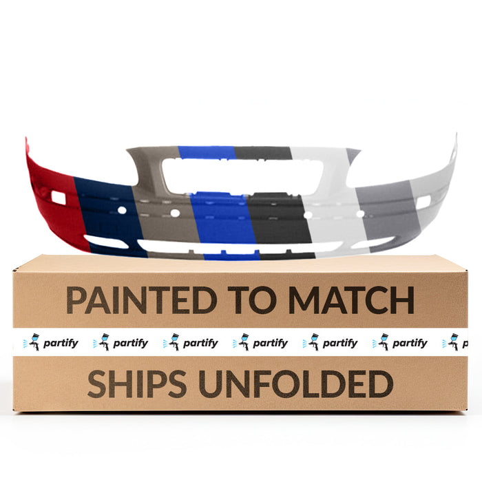 2001-2004 Volvo V70 Front Bumper With Fog Light Washer Holes Without Headlight Washer Holes - VO1000143-Partify-Painted-Replacement-Body-Parts