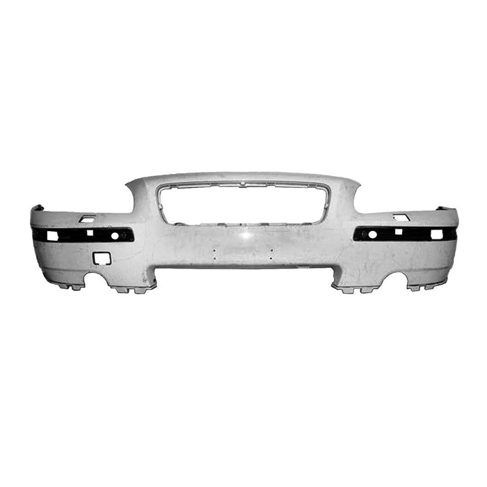 2005-2008 Volvo S60 T5 Front Bumper Stone Code 019 W/Bright Insert W/Spoiler W/Headlamp Wiper Cover - VO1000152-Partify-Painted-Replacement-Body-Parts