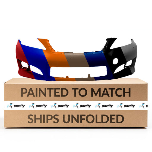 2008-2011 Volvo S40 CAPA Certified Front Bumper W/O Headlamp Washers - VO1000162C-Partify-Painted-Replacement-Body-Parts