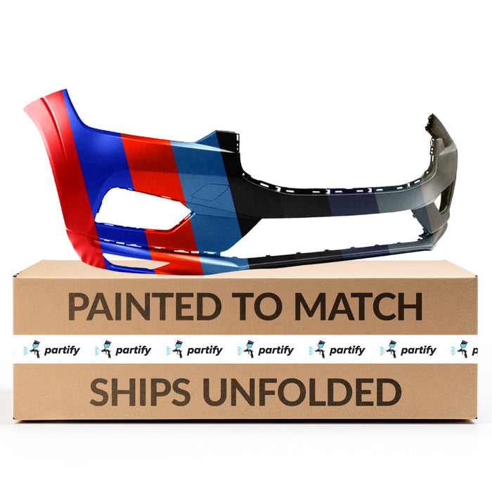 2018-2021 Volvo XC60 Front Bumper Without Headlight Washer Holes & Without Sensor Holes - VO1000228-Partify-Painted-Replacement-Body-Parts