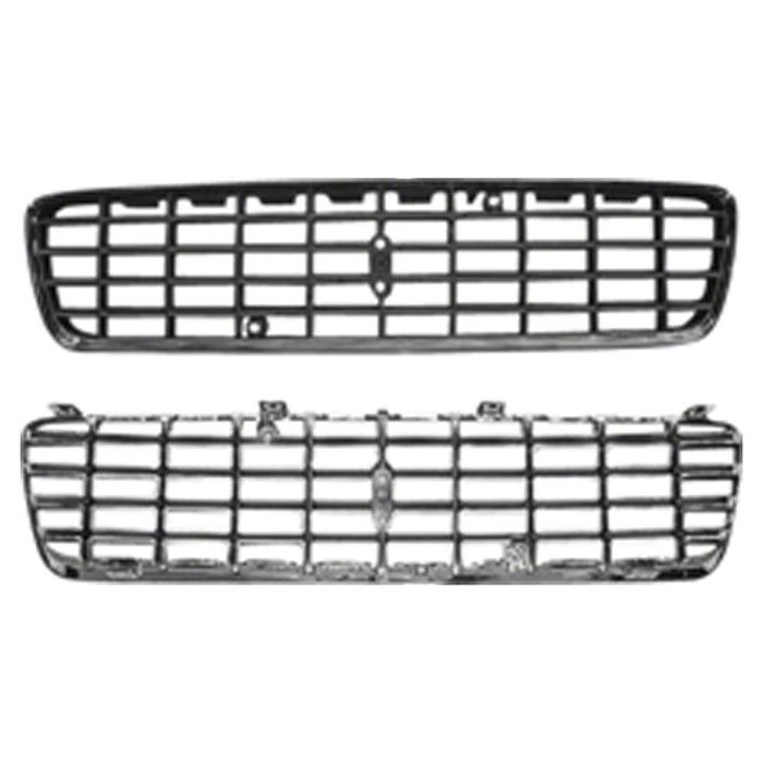 2001-2004 Volvo S60 Base/T5 Grille Bright & Assembly - VO1200114-Partify-Painted-Replacement-Body-Parts