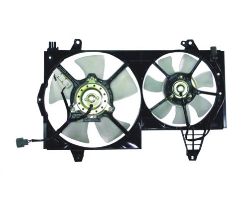 2000-2004 Volvo S40/V40 Engine Cooling Fan Assembly Dual Fan Assembly Early Design - VO3115110-Partify-Painted-Replacement-Body-Parts