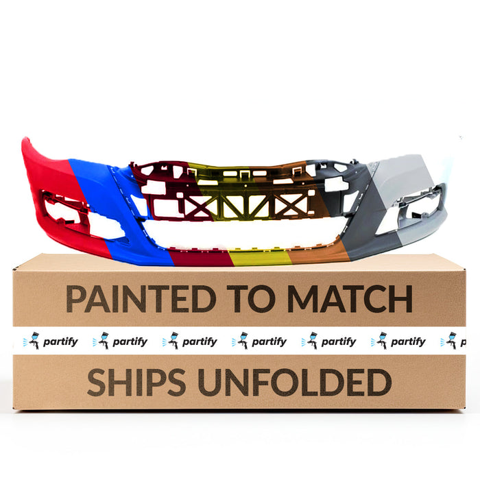 2009-2012 Volkswagen CC Front Bumper With Sensor Holes & Without Headlight Washers - VW1000183-Partify-Painted-Replacement-Body-Parts