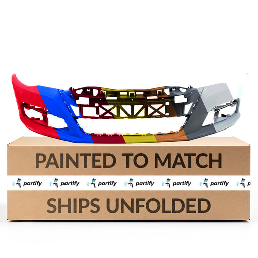 2009-2012 Volkswagen CC Front Bumper With Sensor Holes & Without Headlight Washers - VW1000183-Partify-Painted-Replacement-Body-Parts