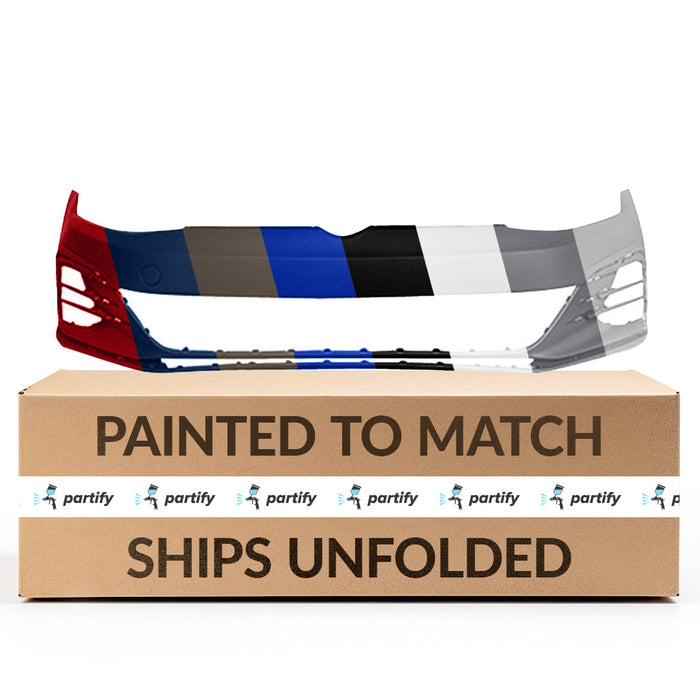 2018-2021 Volkswagen GTI Front Bumper With Sensor Holes Without Headlight Washer Holes - VW1000241-Partify-Painted-Replacement-Body-Parts