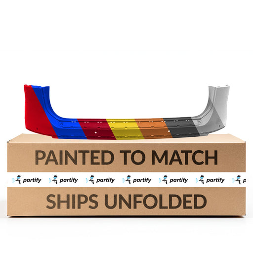 2011-2014 Volkswagen Touareg Rear Bumper W/Parking Sensor - VW1100187-Partify-Painted-Replacement-Body-Parts