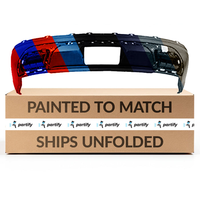 2018-2020 Volkswagen Atlas Non R-Line CAPA Certified Rear Lower Bumper Without Sensor Holes & Without PDC Holes & With Trailer Hitch - VW1115106C-Partify-Painted-Replacement-Body-Parts