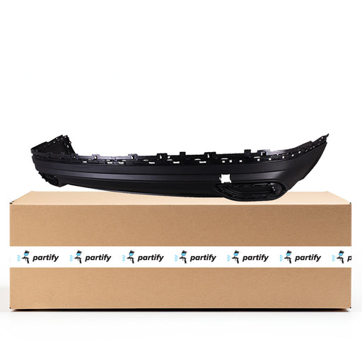 2021-2023 Volkswagen Atlas Rear Lower Bumper Without Sensor Holes - VW1115116-Partify-Painted-Replacement-Body-Parts