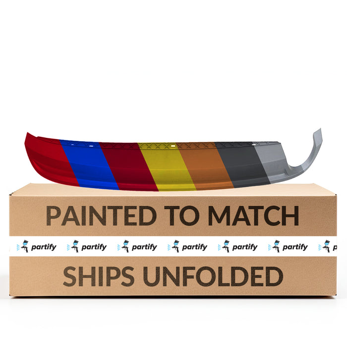 2012-2015 Volkswagen Passat Rear Bumper Valance/Grille Kit Single Exhaust Panel - VW1195108-Partify-Painted-Replacement-Body-Parts