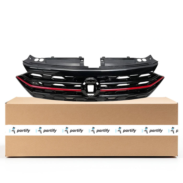 2019-2021 Volkswagen Jetta GLI CAPA Certified Grille Assembly - VW1200178C-Partify-Painted-Replacement-Body-Parts