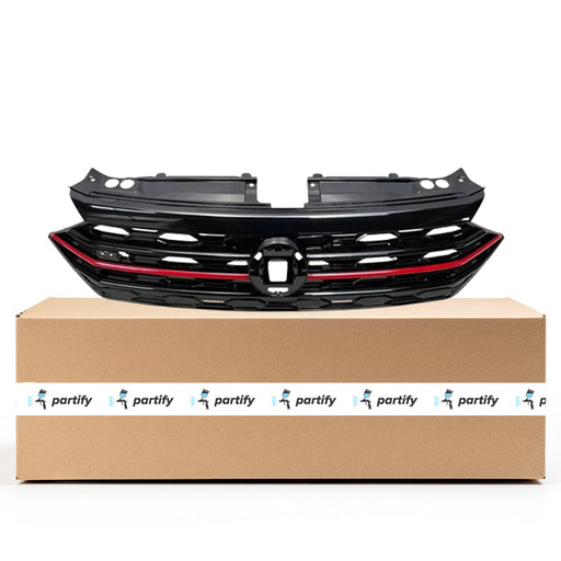 2019-2021 Volkswagen Jetta GLI CAPA Certified Grille Assembly - VW1200178C-Partify-Painted-Replacement-Body-Parts