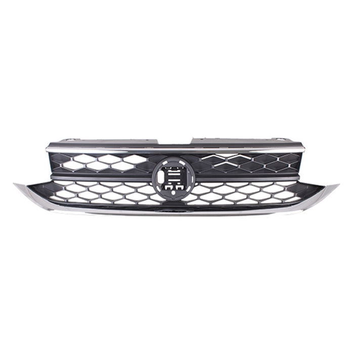 2022-2024 Volkswagen Taos Comfortline/S/SE/Trendline Grille W/O Light Bar W/Collision Mitigation Assembly - VW1200186-Partify-Painted-Replacement-Body-Parts