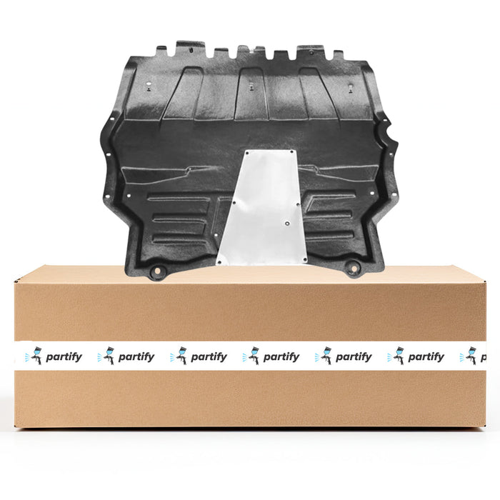 2009-2015 Volkswagen Tiguan CAPA Certified Front Lower Undercar Shield - VW1228133C-Partify-Painted-Replacement-Body-Parts