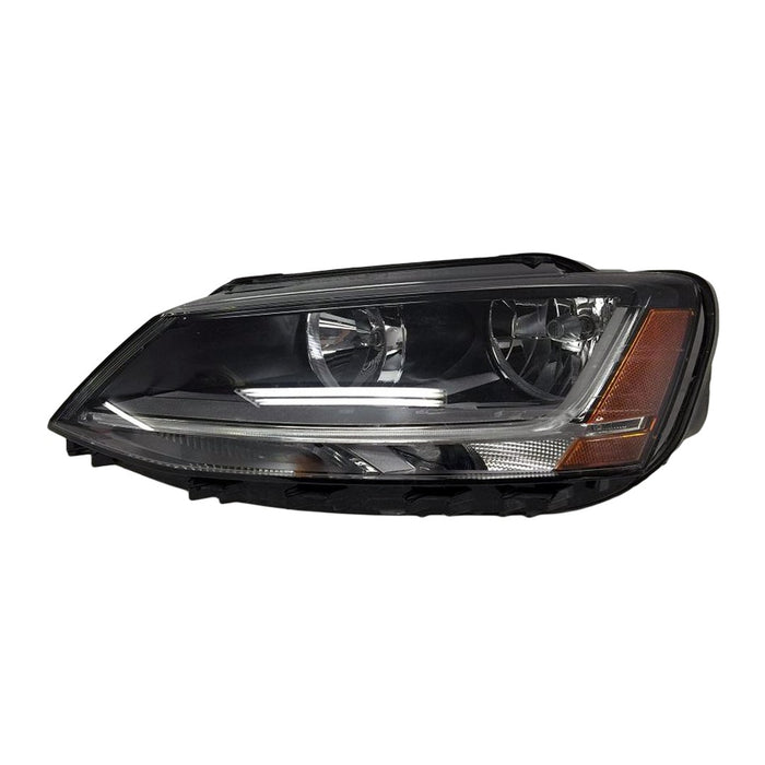 2015-2018 Volkswagen Jetta Driver Side Headlight Assembly Halogen Composite Sedan - VW2502168-Partify-Painted-Replacement-Body-Parts