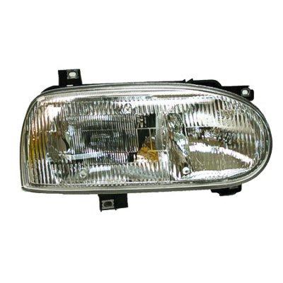 1993-1999 Volkswagen Cabrio/Golf Passenger Side Headlight Assembly Type 3 Gti W/Dual Bulb Composite - VW2503109-Partify-Painted-Replacement-Body-Parts