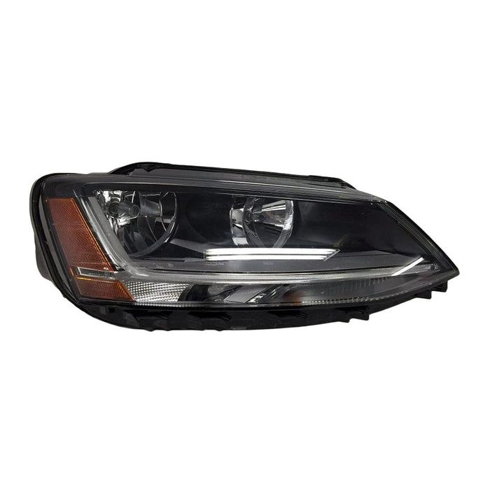 2015-2018 Volkswagen Jetta Passenger Side Headlight Assembly Halogen Composite Sedan - VW2503168-Partify-Painted-Replacement-Body-Parts