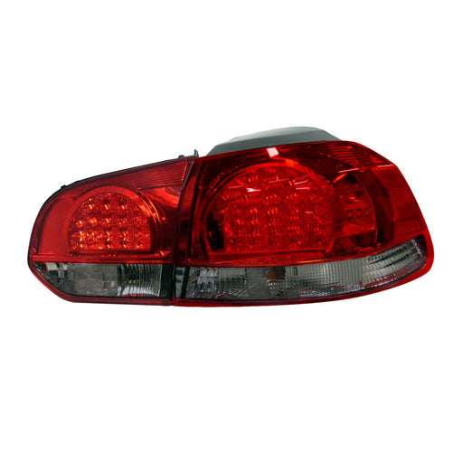 Volkswagen Golf/GTI Tail Light Set W/O Led Lamps Led Type Replacement Red/Smoke Lens 4 Pcs - VW2811108