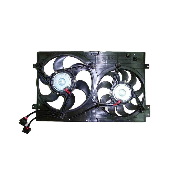 1999-2005 Volkswagen Golf/Jetta Engine Cooling Fan Assembly Type 4 Dual Fan Assembly 1.8L L4/1.9L L4/2L L4 - VW3115103-Partify-Painted-Replacement-Body-Parts