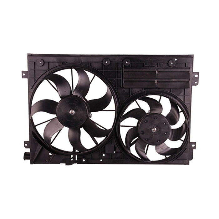 2005-2018 Audi TT Quattro/Volkswagen Beetle/CC/Eos/GTI/Jetta/Passat/Tiguan/Tiguan Limited Engine Cooling Fan Assembly Motor/Blade/Shroud Assembly 1.9L L4/2L L4 Sedan/Wagon - VW3115113-Partify-Painted-Replacement-Body-Parts