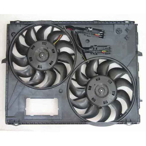 2008-2010 Volkswagen Touareg Engine Cooling Fan Assembly W/Towing Pkg Motor/Blade/Shroud Dual Fan Assembly - VW3115117-Partify-Painted-Replacement-Body-Parts
