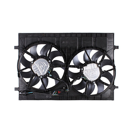 2018-2021 Volkswagen Atlas/Atlas Cross Sport Engine Cooling Fan Assembly W/O Trailer Hitch Motor/Blade/Shroud Dual Fan Assy - VW3115122-Partify-Painted-Replacement-Body-Parts