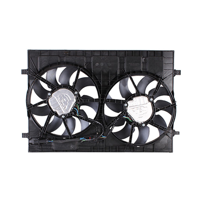 2018-2021 Volkswagen Atlas/Atlas Cross Sport Engine CAPA Certified Cooling Fan Assembly W/Trailer Hitch Motor/Blade/Shroud Dual Fan Assy - VW3115123C-Partify-Painted-Replacement-Body-Parts