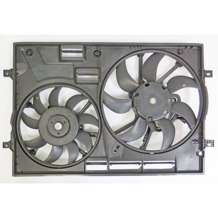 2015-2021 Audi A3/S3/TT Quattro/TTS Quattro/Volkswagen Golf R Engine Cooling Fan Assembly Motor/Blade/Shroud Dual Fan Assy Convertible/Coupe - VW3115124-Partify-Painted-Replacement-Body-Parts