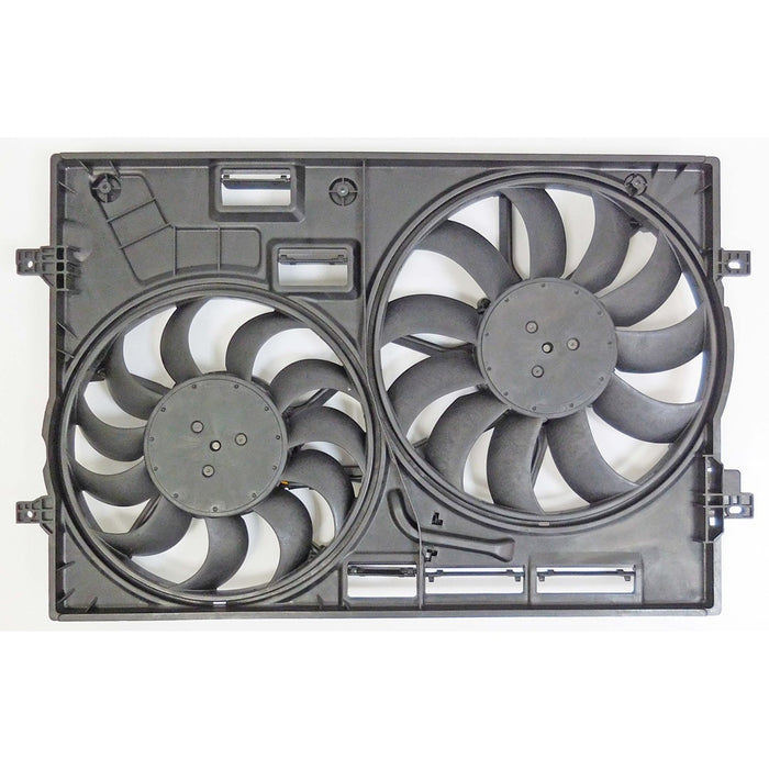 2018-2023 Audi Q3/Volkswagen Tiguan Engine Cooling Fan Assembly Motor/Blade/Shroud Dual Fan Assy - VW3115125-Partify-Painted-Replacement-Body-Parts