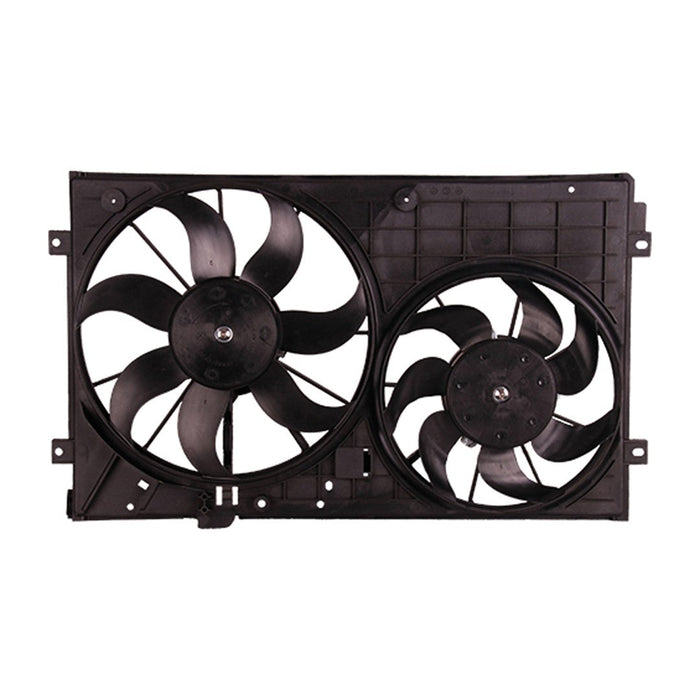2006-2009 Volkswagen Rabbit A/C Condenser Fan Assembly Motor/Blade/Shroud Assembly 2.5L L5 - VW3120100-Partify-Painted-Replacement-Body-Parts